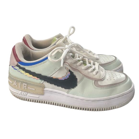 Nike Shoes - Nike Air Force 1 SE Pixel Swoosh Barely Green Womens Size 10 Sneakers